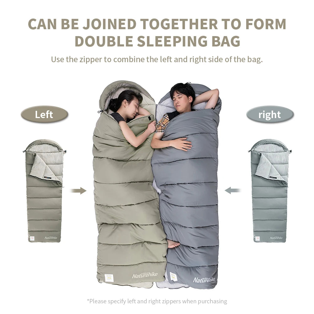 Fireside Cotton Camping Double-Zipper Sleeping Bag