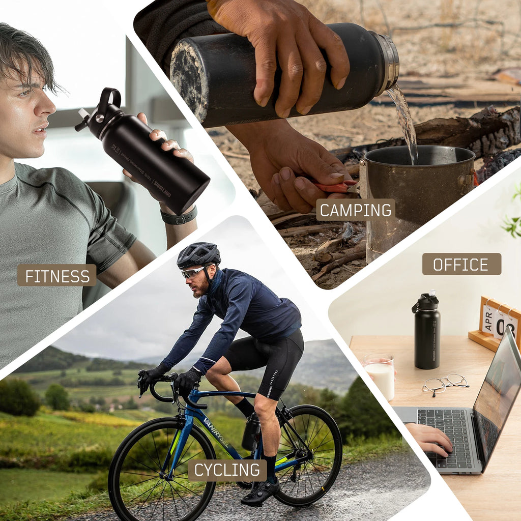 Three Ways 32oz Leakproof Insulated Bottle