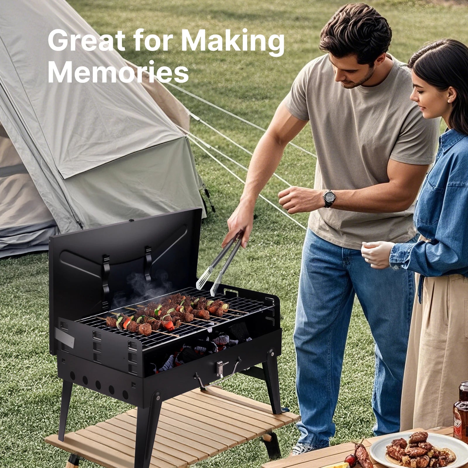 The Suitcase Charcoal Grill