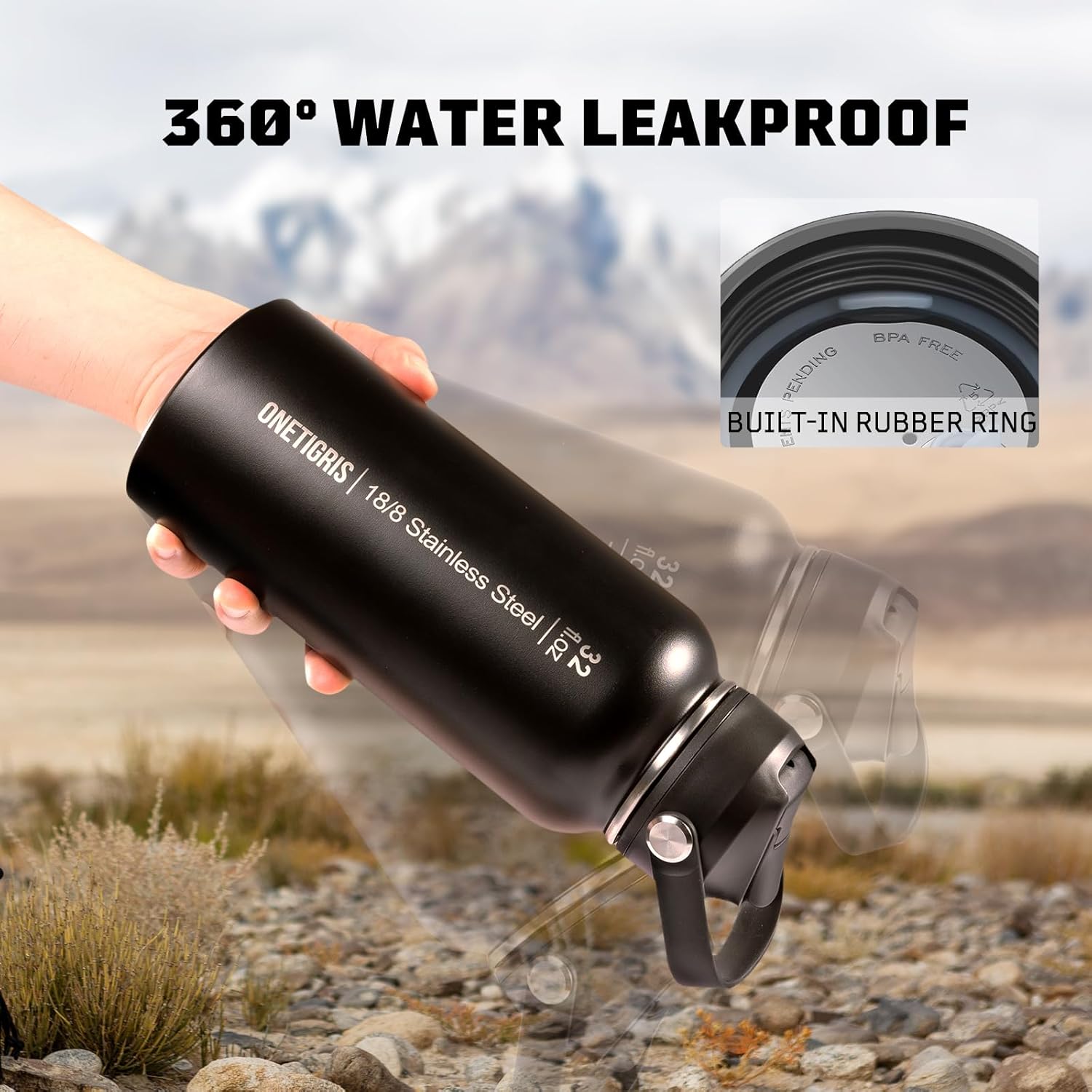 Three Ways 32oz Leakproof Insulated Bottle